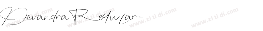 Devandra Regular字体转换